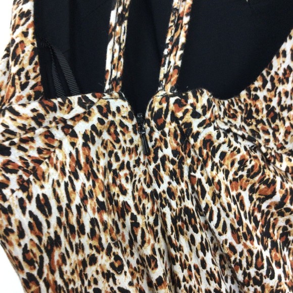Free People Animal Instinct Cheetah Print Halter Maxi Dress Brown Size 4 - Picture 7 of 13